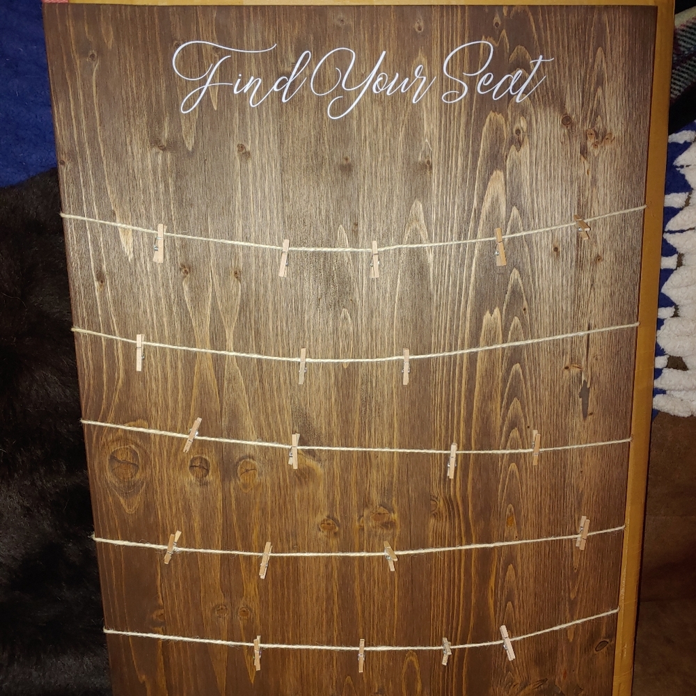 Seating chart board